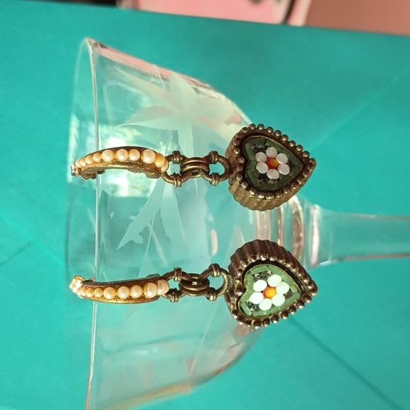 Roxanne Assoulin Jewelry - Roxanne Assoulin Vintage Glass  Micro Mosaic Pierced Earrings